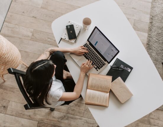 Photo by Vlada Karpovich: https://www.pexels.com/photo/young-lady-typing-on-keyboard-of-laptop-in-living-room-4050315/