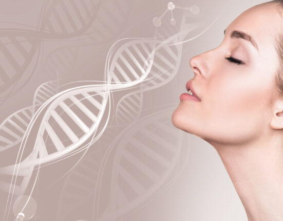 dobe Stock royalty-free image #193914764, 'Portrait of sensual woman in DNA chains.' uploaded by llhedgehogll, standard license purchased from https://stock.adobe.com/images/download/193914764; file retrieved on March 13th, 2019. License details available at https://stock.adobe.com/license-terms - image is licensed under the Adobe Stock Standard License